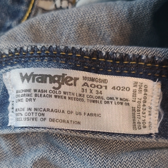 Mens Wrangler George Strsit Collection Straight Leg Jeans, 31x34. - Picture 6 of 8